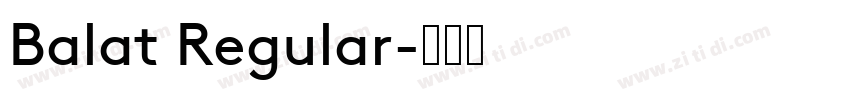Balat Regular字体转换